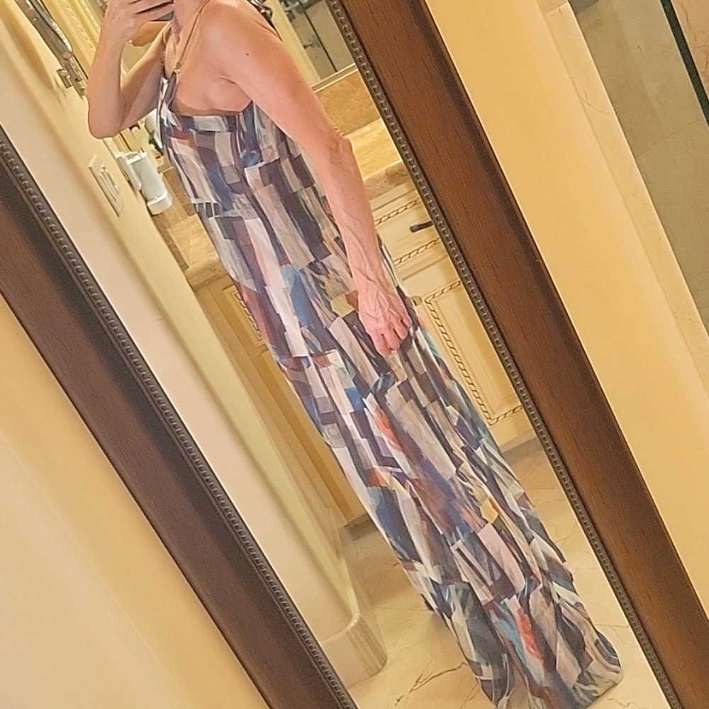 Loja 18 Brazilian Multi-colored Maxi Dress, XS/S - Picture 7 of 16